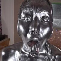 咲鵺まこちゃんの銀粉まみれプレイ