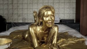 初めての金粉　GUMIさん